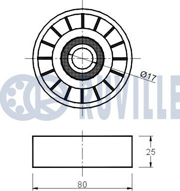 Ruville 540450 - Galoppino / Guidacinghia, Cinghia Poly-V autozon.pro