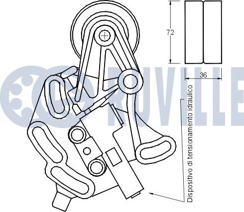 Ruville 540465 - Rullo tenditore, Cinghia dentata autozon.pro