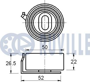 Ruville 540404 - Rullo tenditore, Cinghia dentata autozon.pro