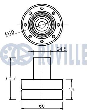 Ruville 540401 - Galoppino / Guidacinghia, Cinghia dentata autozon.pro