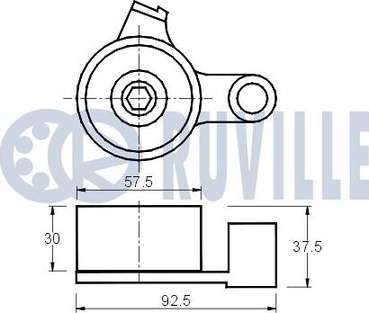 Ruville 540419 - Rullo tenditore, Cinghia dentata autozon.pro