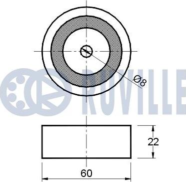 Ruville 540433 - Galoppino / Guidacinghia, Cinghia Poly-V autozon.pro