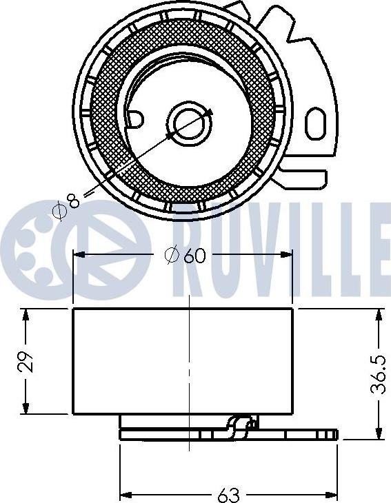 Ruville 540429 - Rullo tenditore, Cinghia dentata autozon.pro