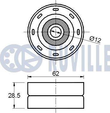 Ruville 540421 - Galoppino / Guidacinghia, Cinghia dentata autozon.pro