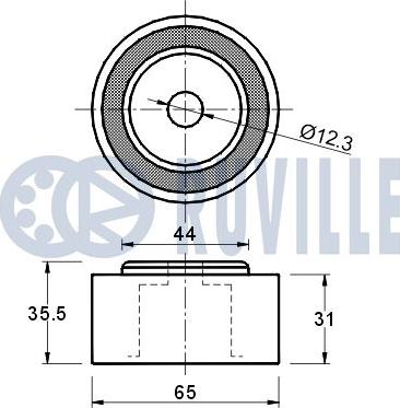 Ruville 540428 - Galoppino / Guidacinghia, Cinghia dentata autozon.pro