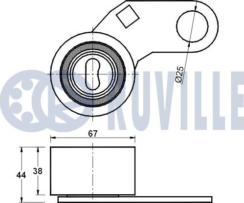 Ruville 540427 - Rullo tenditore, Cinghia dentata autozon.pro