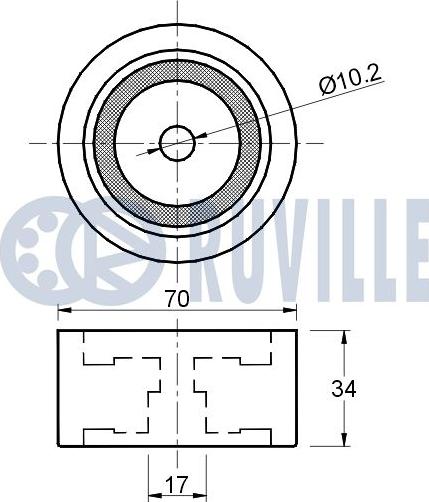 Ruville 540559 - Galoppino / Guidacinghia, Cinghia dentata autozon.pro