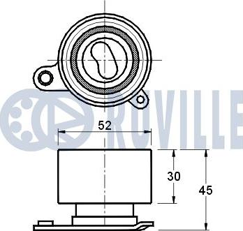 Ruville 540567 - Rullo tenditore, Cinghia dentata autozon.pro