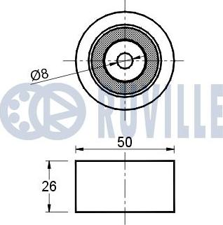 Ruville 540515 - Galoppino / Guidacinghia, Cinghia Poly-V autozon.pro