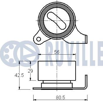 Ruville 540517 - Rullo tenditore, Cinghia dentata autozon.pro