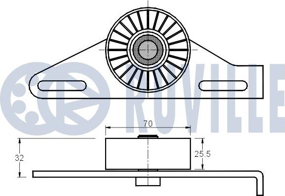 Ruville 540585 - Tendicinghia, Cinghia Poly-V autozon.pro