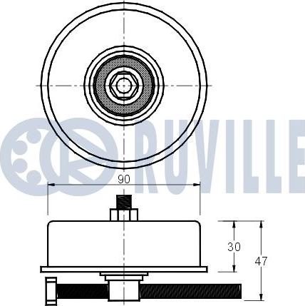 Ruville 540694 - Tendicinghia, Cinghia Poly-V autozon.pro