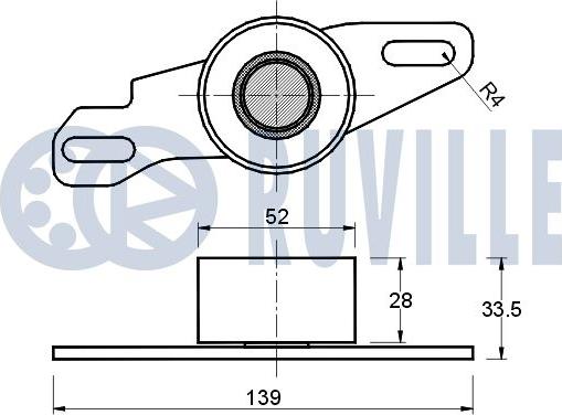 Ruville 540659 - Rullo tenditore, Cinghia dentata autozon.pro