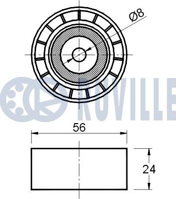 Ruville 540652 - Galoppino / Guidacinghia, Cinghia Poly-V autozon.pro