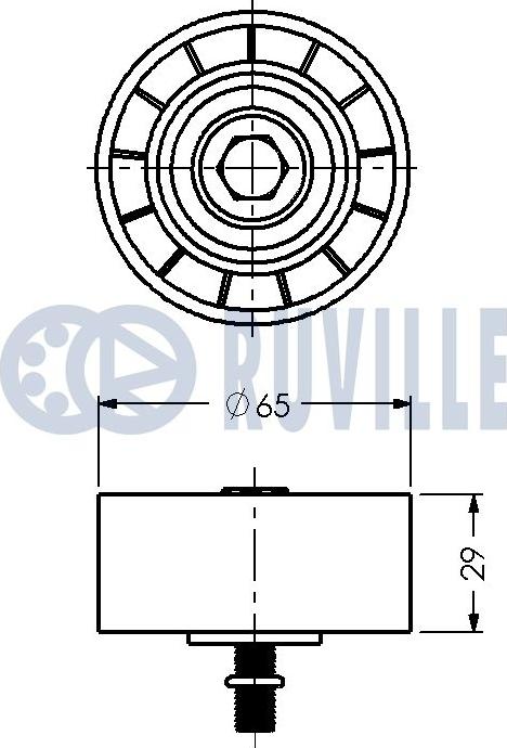 Ruville 540601 - Galoppino / Guidacinghia, Cinghia Poly-V autozon.pro