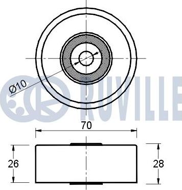 Ruville 540616 - Galoppino / Guidacinghia, Cinghia Poly-V autozon.pro