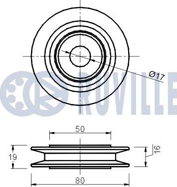 Ruville 540630 - Galoppino / Guidacinghia, Cinghia Poly-V autozon.pro