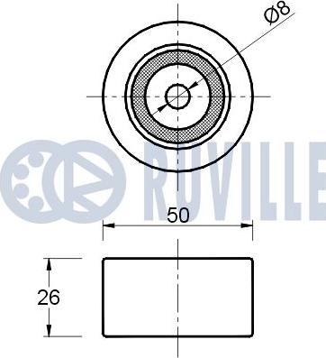 Ruville 540632 - Galoppino / Guidacinghia, Cinghia Poly-V autozon.pro