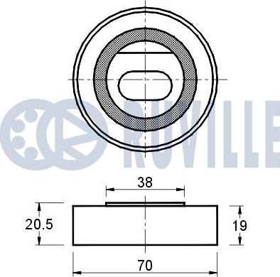 Ruville 540637 - Rullo tenditore, Cinghia dentata autozon.pro