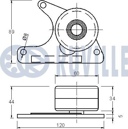 Ruville 540041 - Galoppino / Guidacinghia, Cinghia dentata autozon.pro