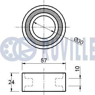 Ruville 540043 - Galoppino / Guidacinghia, Cinghia dentata autozon.pro