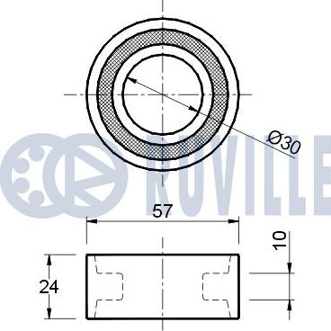 Ruville 540047 - Rullo tenditore, Cinghia dentata autozon.pro