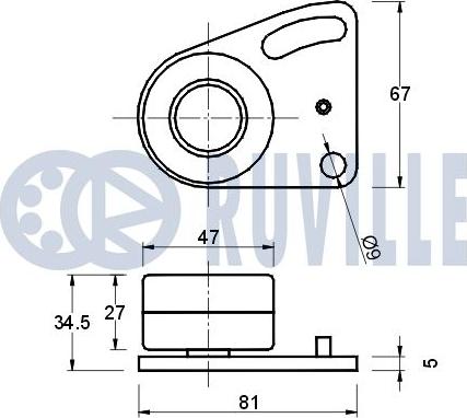 Ruville 540051 - Rullo tenditore, Cinghia dentata autozon.pro