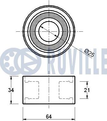 Ruville 540018 - Galoppino / Guidacinghia, Cinghia dentata autozon.pro