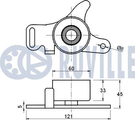 Ruville 540034 - Rullo tenditore, Cinghia dentata autozon.pro