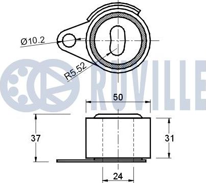 Ruville 540078 - Rullo tenditore, Cinghia dentata autozon.pro