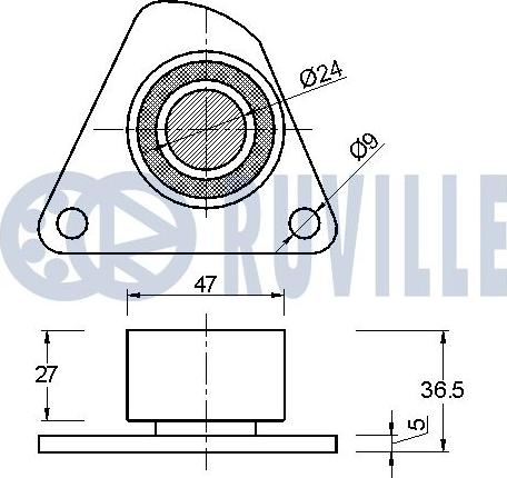 Ruville 540195 - Galoppino / Guidacinghia, Cinghia dentata autozon.pro