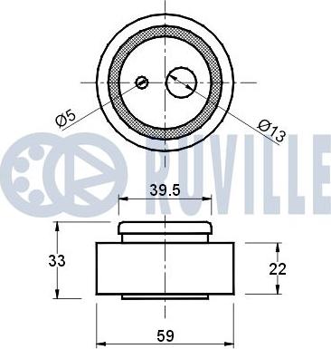 Ruville 540163 - Rullo tenditore, Cinghia dentata autozon.pro