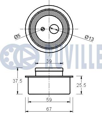 Ruville 540103 - Rullo tenditore, Cinghia dentata autozon.pro