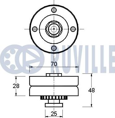 Ruville 540119 - Tendicinghia, Cinghia Poly-V autozon.pro