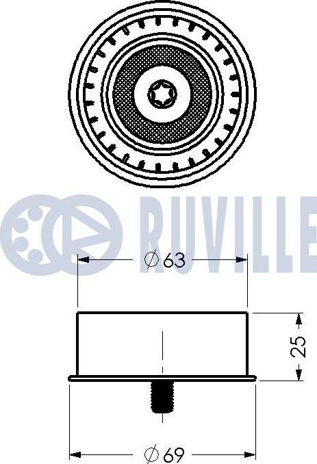 Ruville 540181 - Galoppino / Guidacinghia, Cinghia dentata autozon.pro