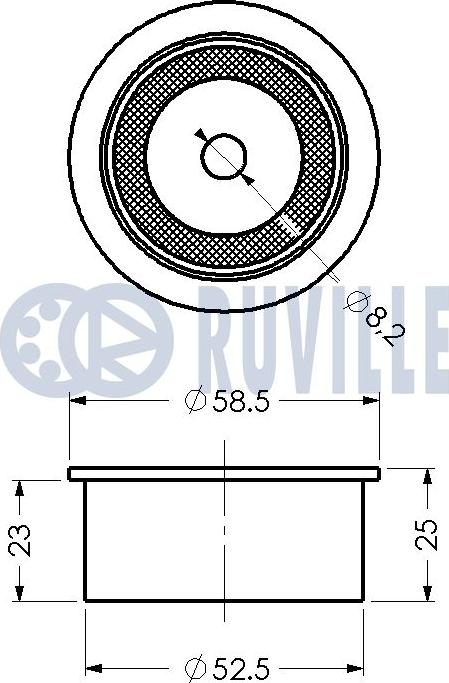 Ruville 540182 - Galoppino / Guidacinghia, Cinghia dentata autozon.pro