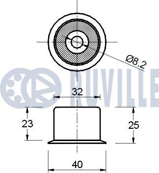 Ruville 540132 - Galoppino / Guidacinghia, Cinghia dentata autozon.pro