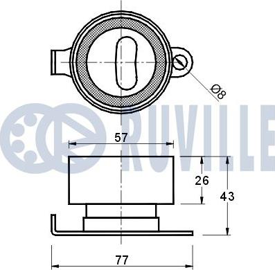 Ruville 540124 - Rullo tenditore, Cinghia dentata autozon.pro