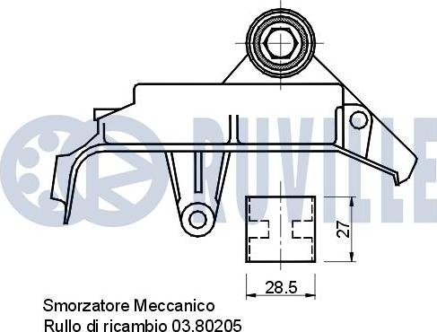 Ruville 540896 - Smorzatore vibrazioni, Cinghia dentata autozon.pro