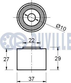 Ruville 540891 - Galoppino / Guidacinghia, Cinghia Poly-V autozon.pro