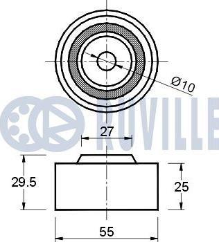 Ruville 540850 - Galoppino / Guidacinghia, Cinghia dentata autozon.pro