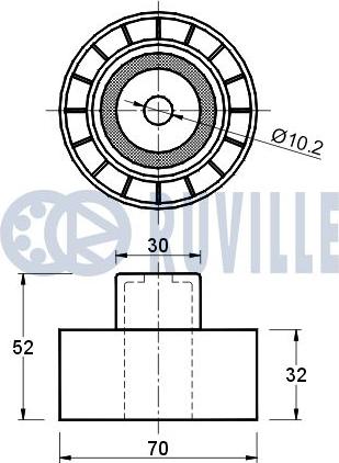 Ruville 540865 - Galoppino / Guidacinghia, Cinghia dentata autozon.pro