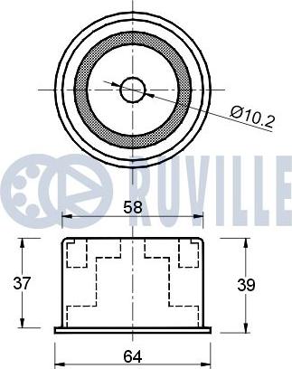 Ruville 540860 - Galoppino / Guidacinghia, Cinghia dentata autozon.pro