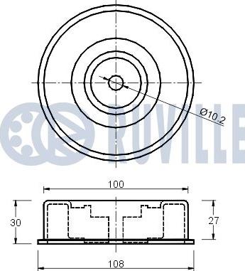 Ruville 540861 - Galoppino / Guidacinghia, Cinghia dentata autozon.pro