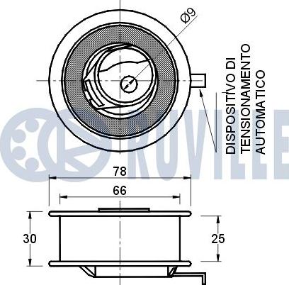 Ruville 540343 - Rullo tenditore, Cinghia dentata autozon.pro