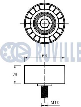 Ruville 540363 - Galoppino / Guidacinghia, Cinghia dentata autozon.pro