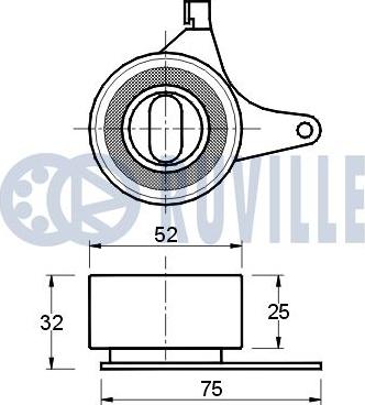 Ruville 540301 - Rullo tenditore, Cinghia dentata autozon.pro