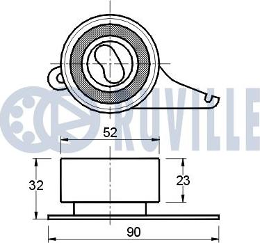 Ruville 540303 - Rullo tenditore, Cinghia dentata autozon.pro