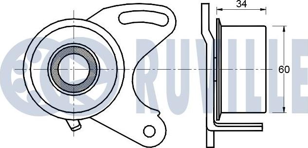 Ruville 540310 - Rullo tenditore, Cinghia dentata autozon.pro