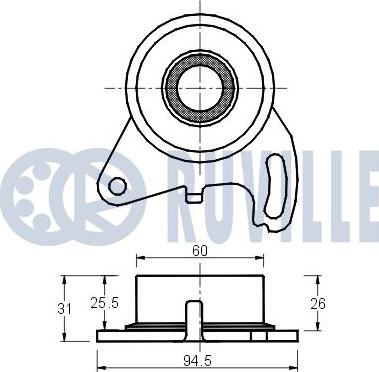 Ruville 540311 - Rullo tenditore, Cinghia dentata autozon.pro